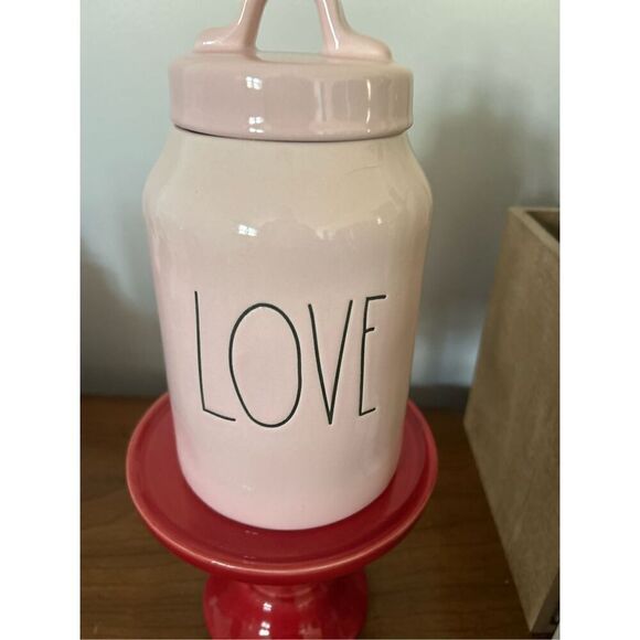 COPY - Rae Dunn Pink Love Canister - Picture 2 of 2